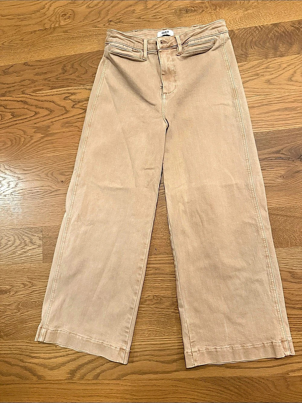 OAT Wide Leg Pants in Brown Waist 6/28 Like New